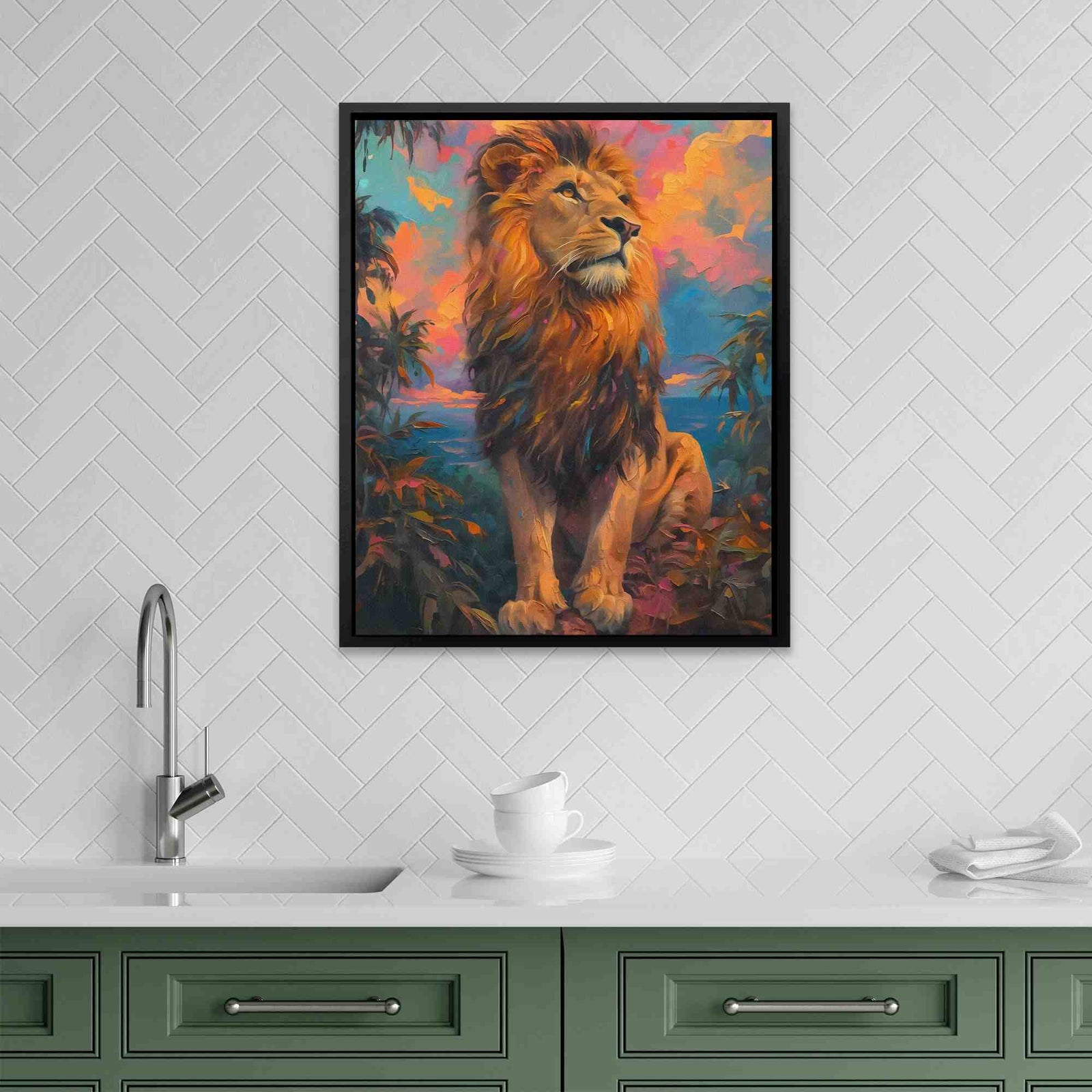 Courageous Spirit - Animals Canvas Wall Art