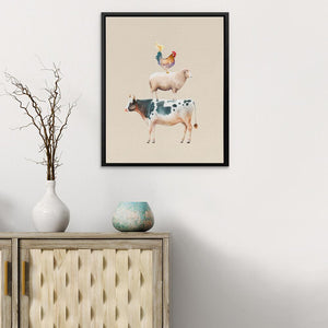 Cow Sheep and Chicken - Luxury Wall Art