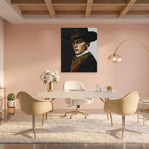 Cowboy Determined Look - Luxury Wall Art
