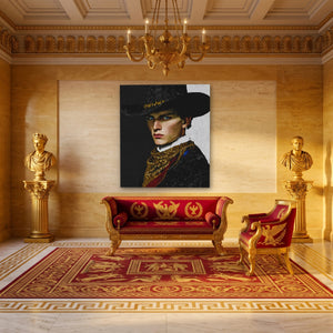 Cowboy Determined Look - Luxury Wall Art