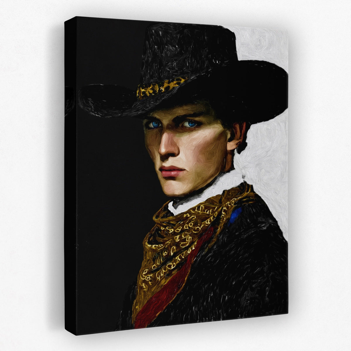 Cowboy Determined Look - Luxury Wall Art