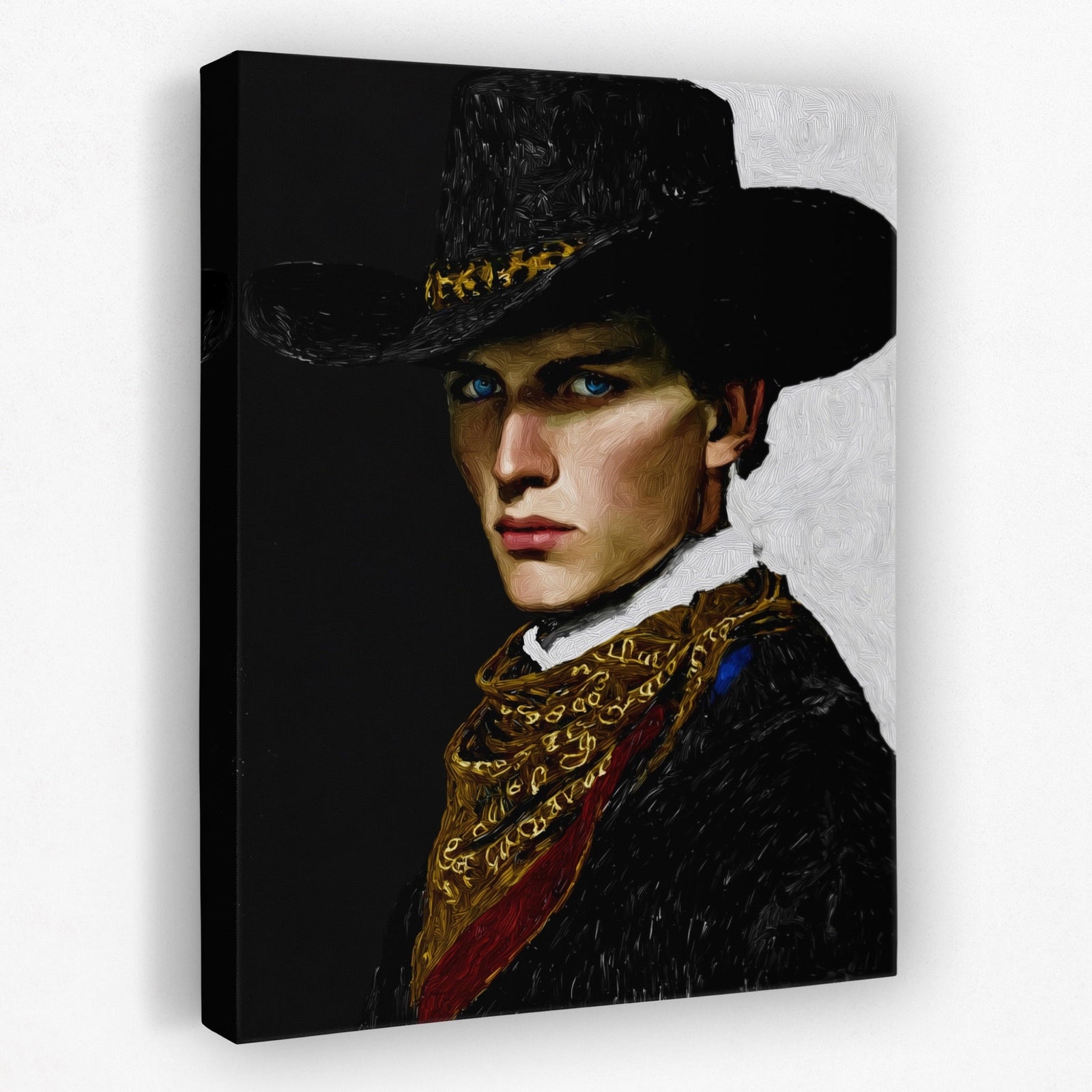 Cowboy Determined Look - Luxury Wall Art