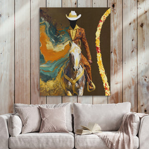Cowboy Lasso Motion - Luxury Wall Art