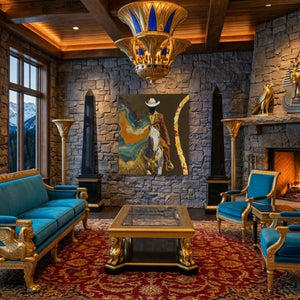 Cowboy Lasso Motion - Luxury Wall Art