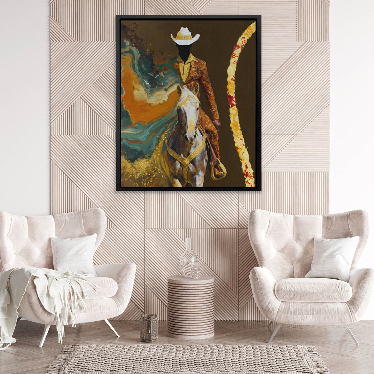 Cowboy Lasso Motion - Luxury Wall Art