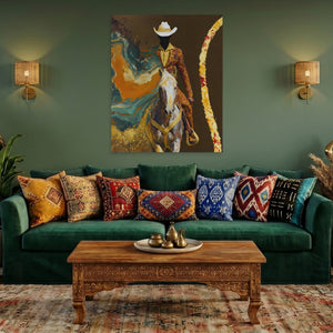 Cowboy Lasso Motion - Luxury Wall Art