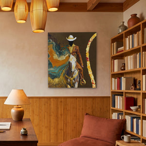 Cowboy Lasso Motion - Luxury Wall Art