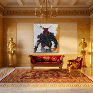 Cowboy Standing Gestural - Luxury Wall Art