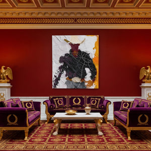Cowboy Standing Gestural - Luxury Wall Art