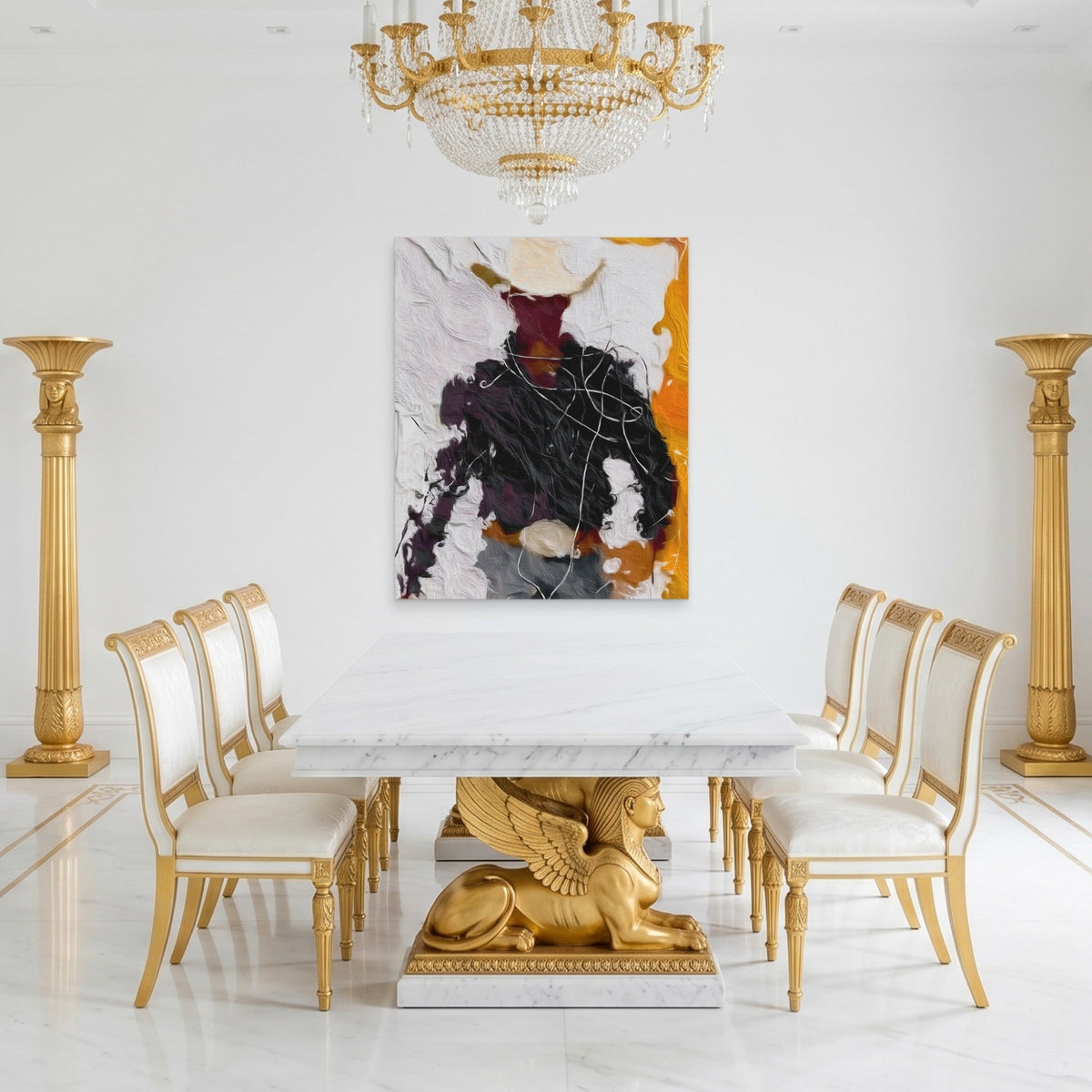 Cowboy Standing Gestural - Luxury Wall Art