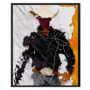 Cowboy Standing Gestural - Luxury Wall Art
