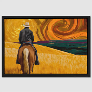 Cowboy Starry Pasture — Cowboy Starry Pasture Close Up Landscape 81