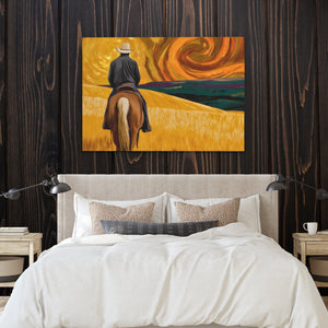 Cowboy Starry Pasture — Cowboy Starry Pasture Bedroom with Wood Walls 27