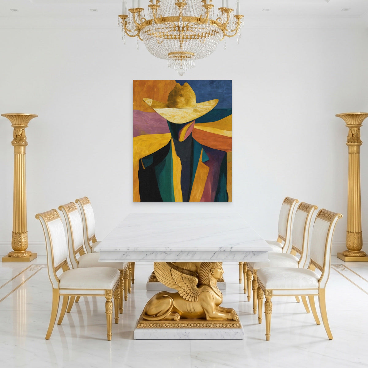 Cowboy Sunset Abstraction - Luxury Wall Art