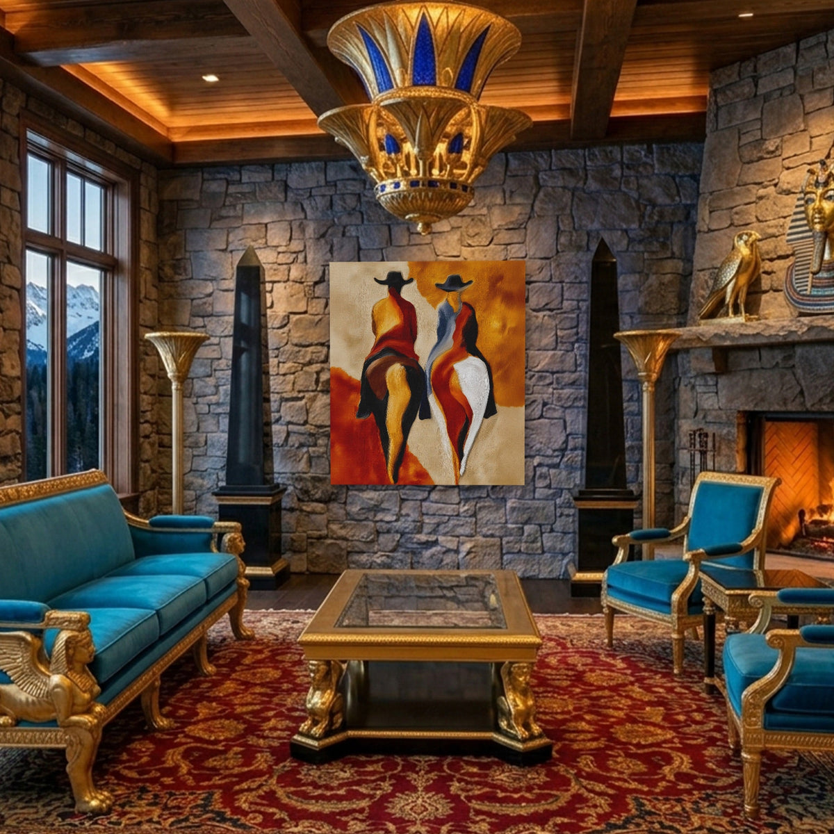 Cowboys Amber Partners - Luxury Wall Art