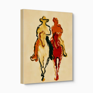 Cowboys Crimson Ride — cowboys crimson ride angled flush print