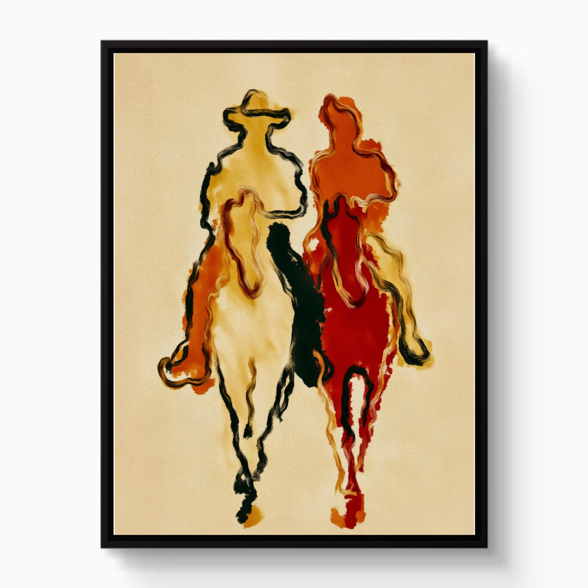 Cowboys Crimson Ride — cowboys crimson ride white studio framed black