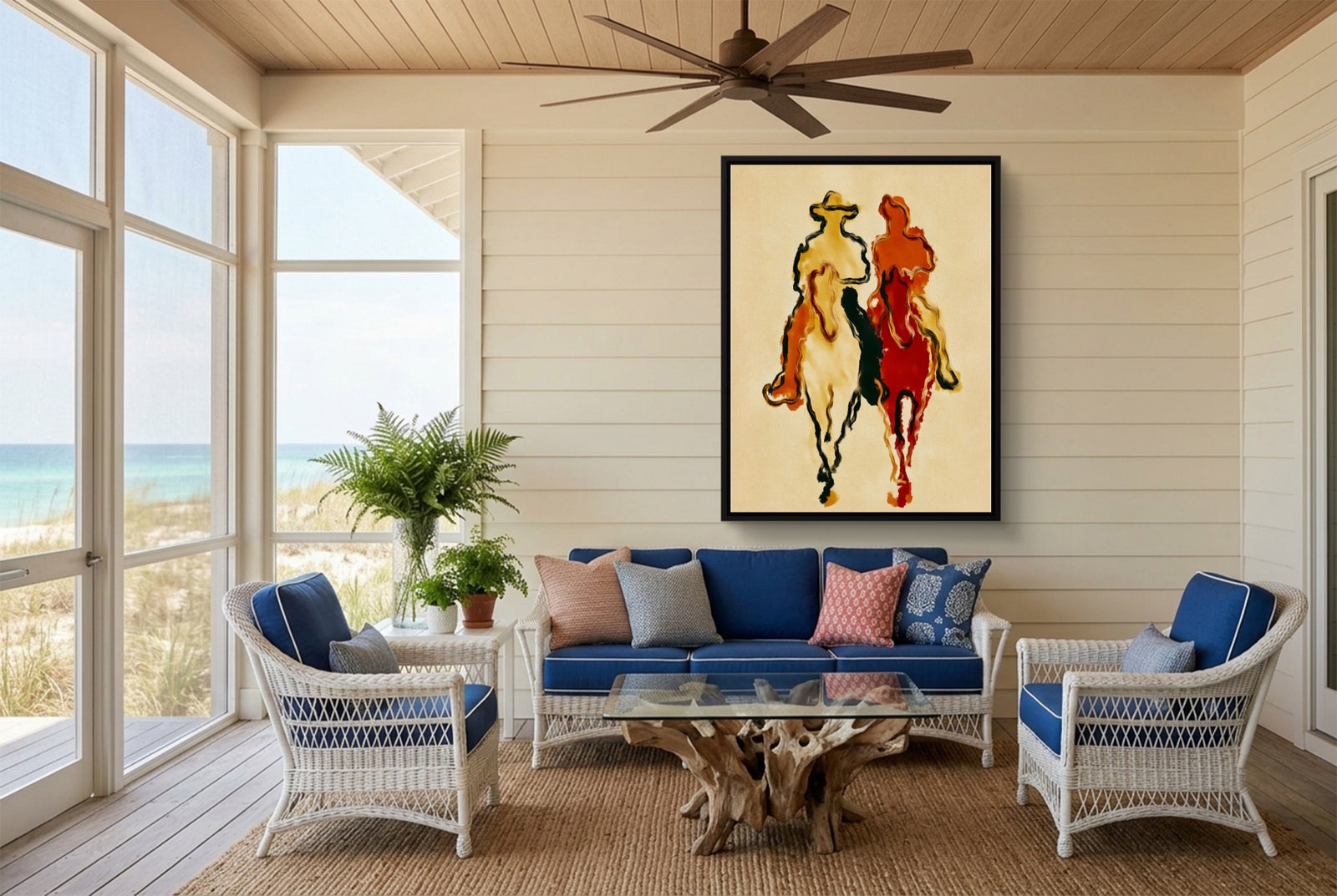 Cowboys Crimson Ride — cowboys crimson ride white studio framed black