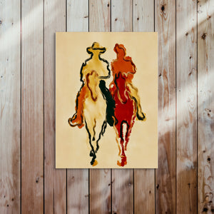 Cowboys Crimson Ride — cowboys crimson ride sq bed 2 wood panel 1port flush print