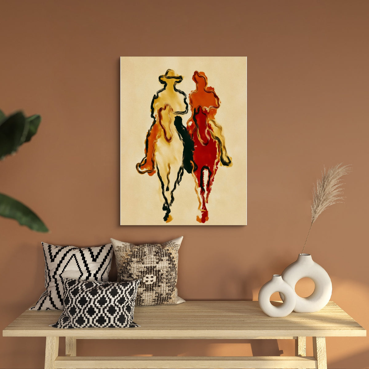 Cowboys Crimson Ride — cowboys crimson ride sq bench wall 1port flush print