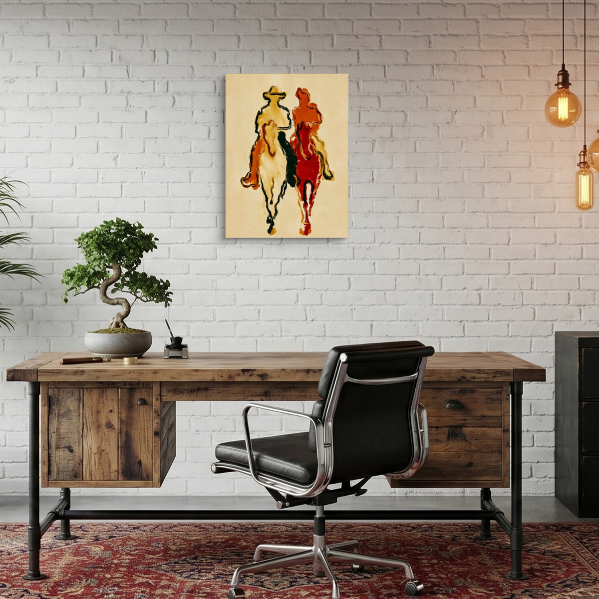 Cowboys Crimson Ride — cowboys crimson ride sq bonsai office 1port flush print