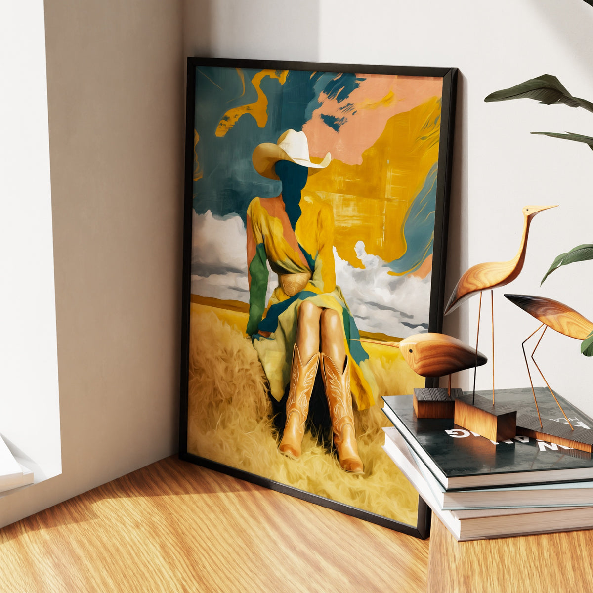Cowgirl Prairie Gold — Cowgirl Prairie Gold New   Living Room Wall Apartment Zoom 186