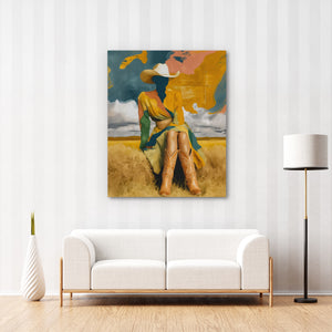 Cowgirl Prairie Gold — Cowgirl Prairie Gold New   Striped Wall 206