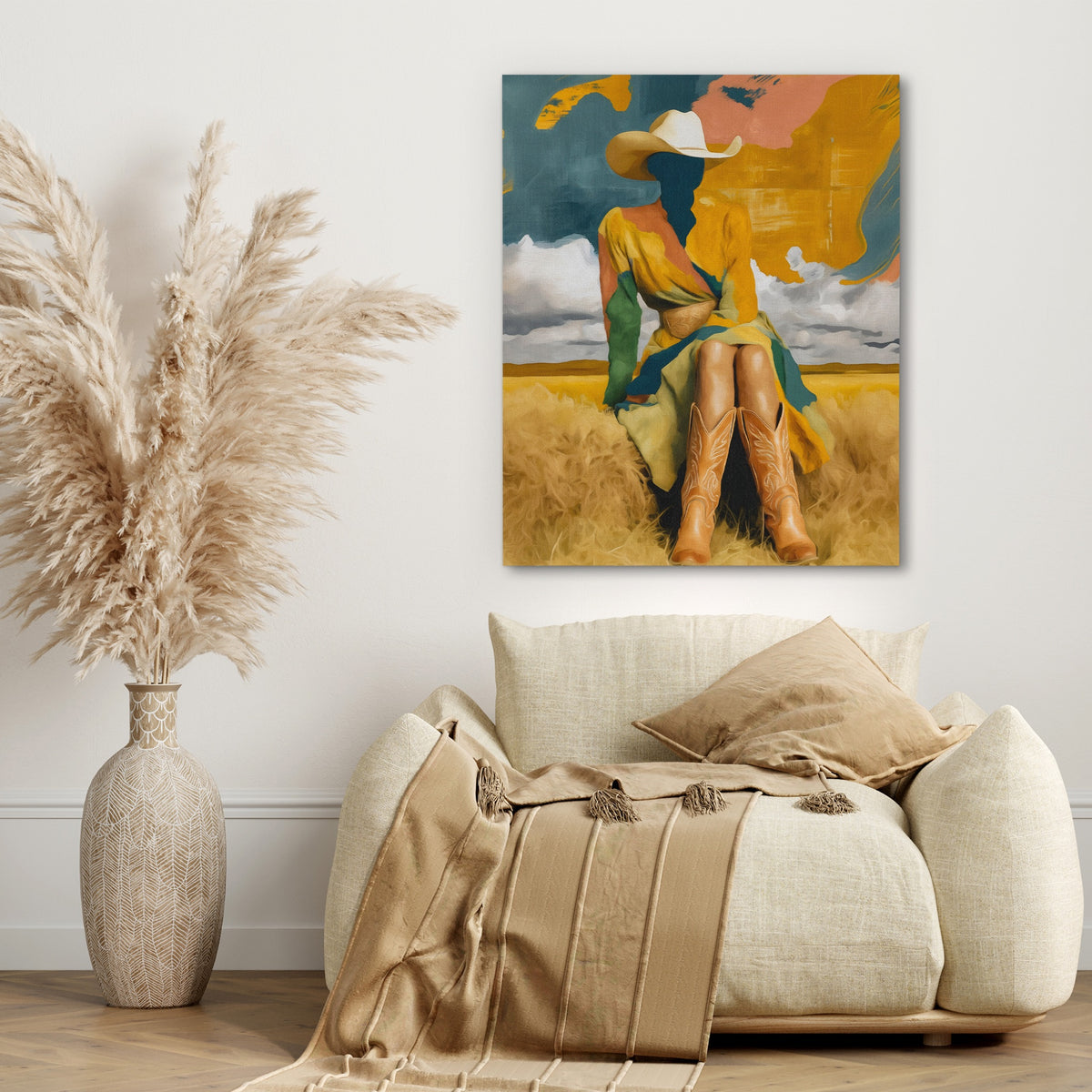 Cowgirl Prairie Gold — Cowgirl Prairie Gold beige couch 306