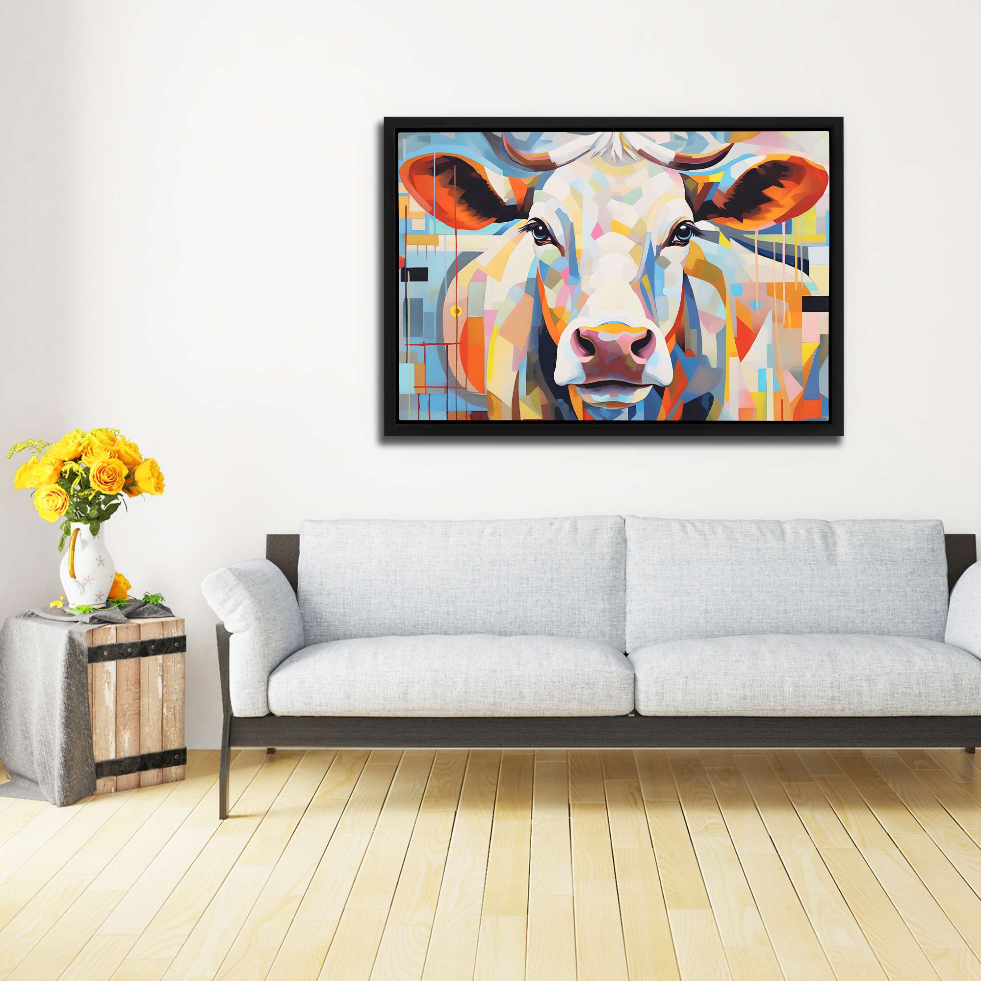 Cow's Loving Gaze - Luxury Wall Art