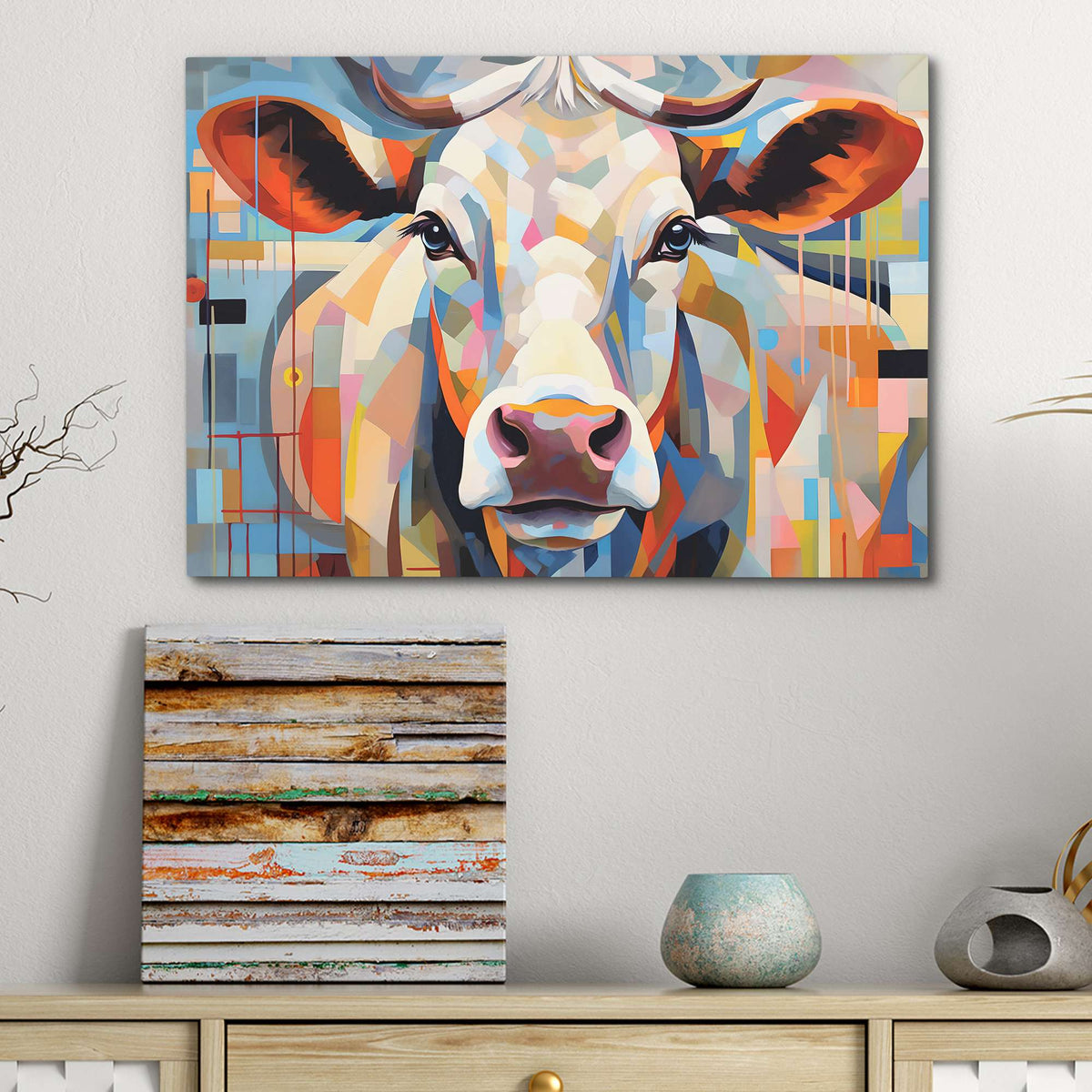 Cow&#39;s Loving Gaze - Luxury Wall Art