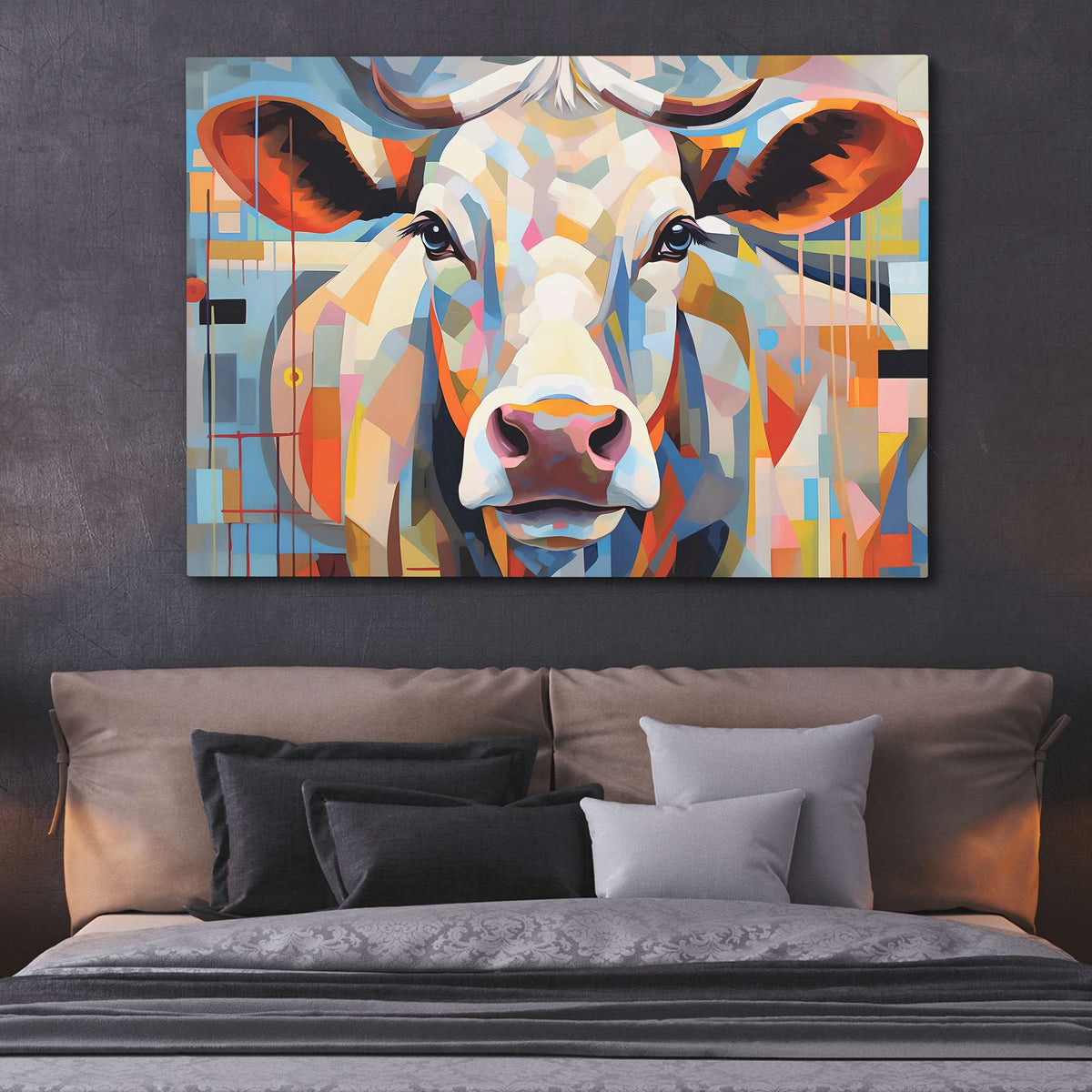 Cow&#39;s Loving Gaze - Luxury Wall Art