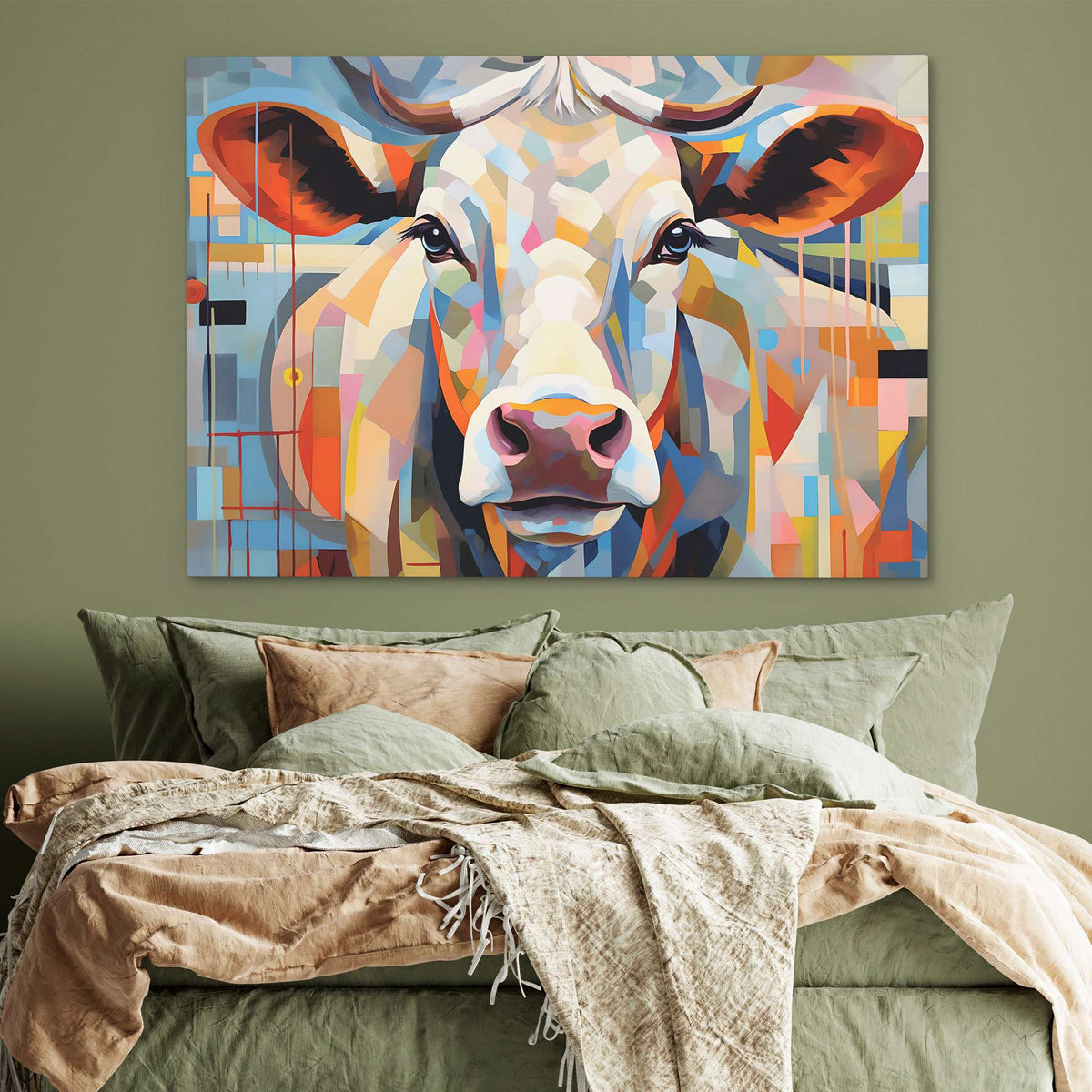 Cow&#39;s Loving Gaze - Luxury Wall Art