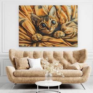 Cozy Kitten Wrap - Luxury Wall Art