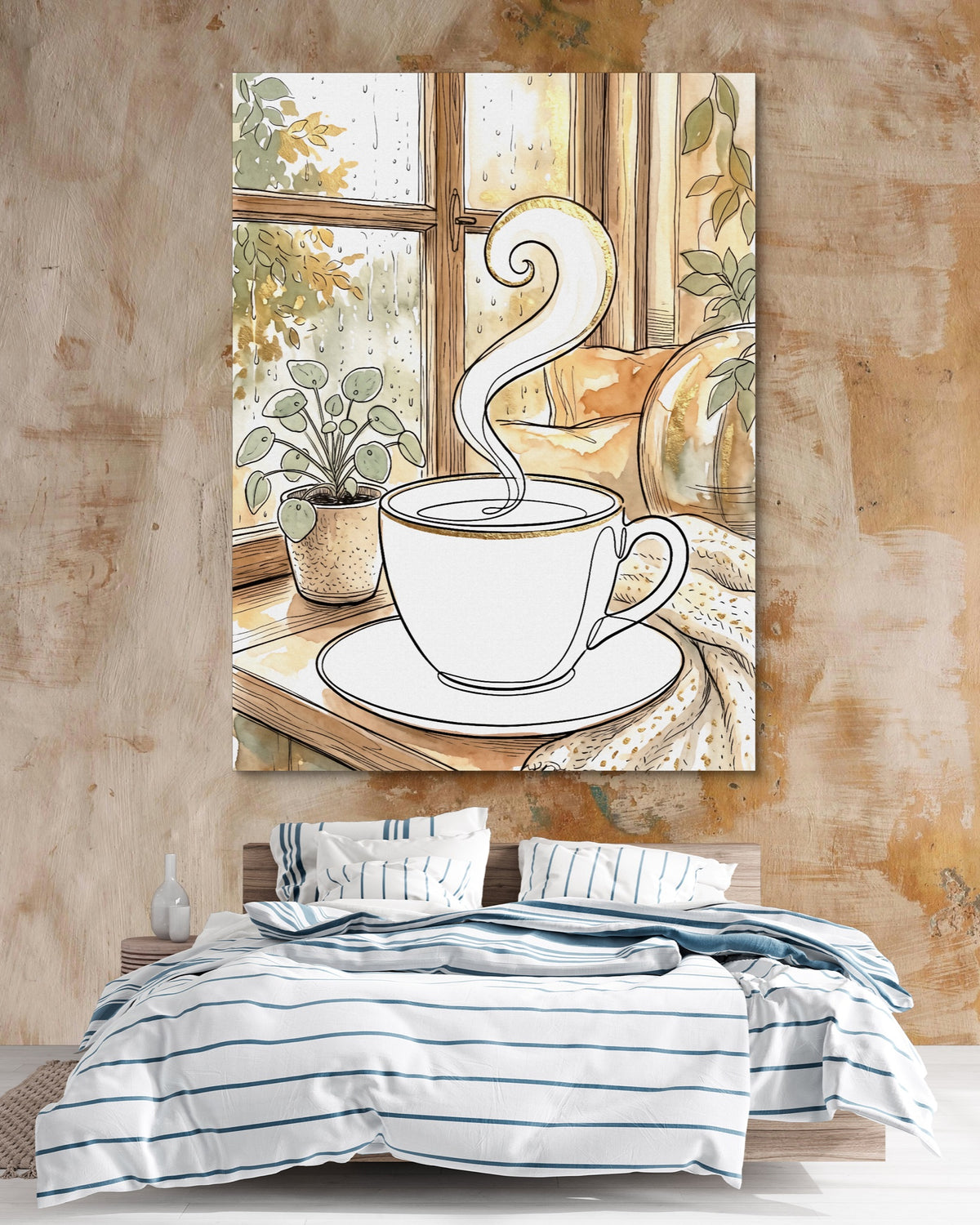 Cozy Window Cup — cozy window cup psd clay beige bedroom 1port flush print