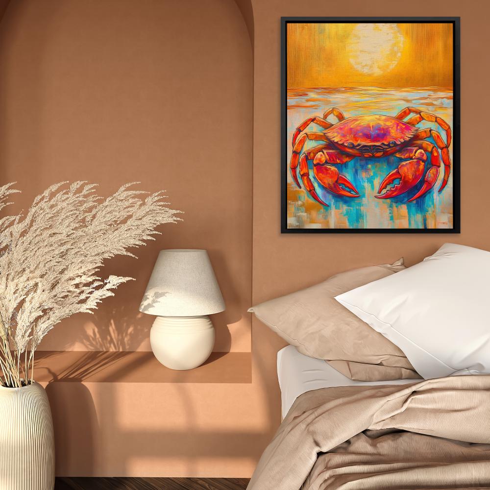 Crab Meets Sun - Luxury Wall Art
