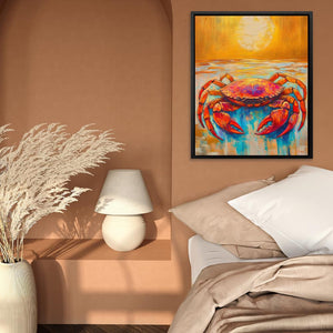 Crab Meets Sun - Luxury Wall Art