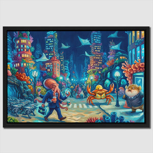 Crabs Morning Traffic - Luxury Wall Art
