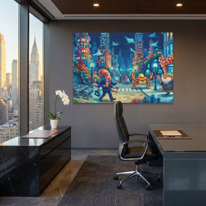 Crabs Morning Traffic - Luxury Wall Art