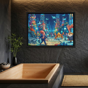 Crabs Morning Traffic — Crabs Morning Traffic Bamboo Bathroom Land 46