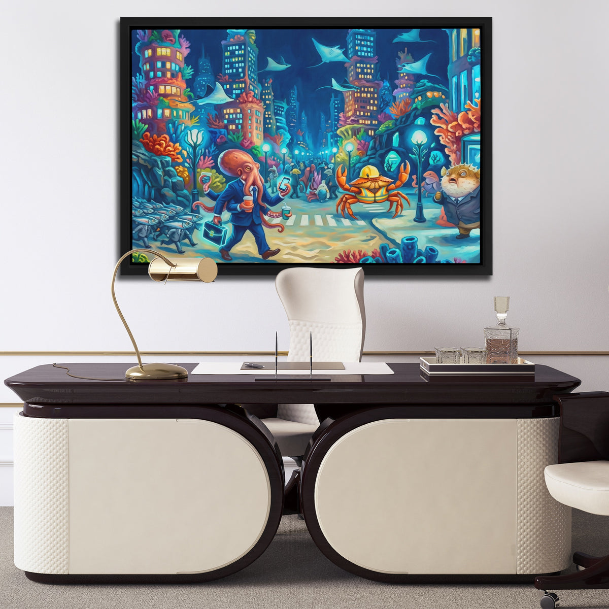 Crabs Morning Traffic — Crabs Morning Traffic Luxury Office Desk 158