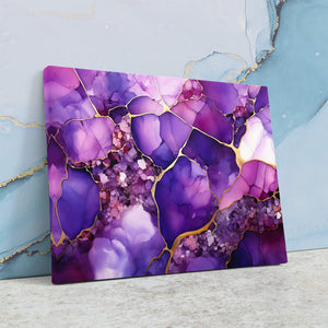 Cracked Amethyst - Luxury Wall Art