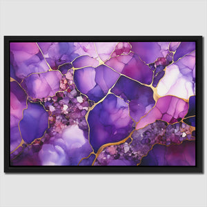 Cracked Amethyst - Luxury Wall Art