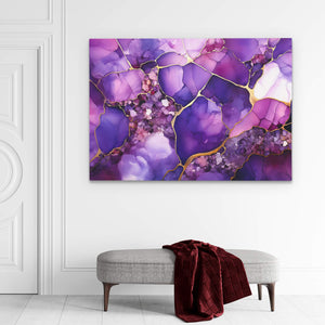 Cracked Amethyst - Luxury Wall Art