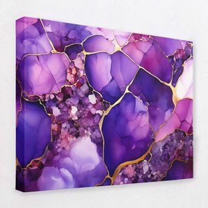 Cracked Amethyst - Luxury Wall Art