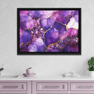 Cracked Amethyst - Luxury Wall Art