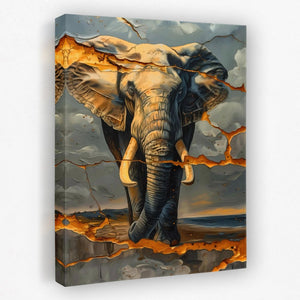 Cracked Elephant - Luxury Wall Art