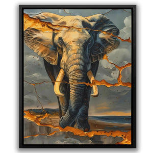 Cracked Elephant - Luxury Wall Art