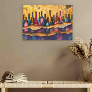 Cracked Wine Bottles - Luxury Wall Art