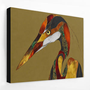 Crane Bronze Geometric — Crane Bronze Geometric Landscape   Side View   Black Wrap 118