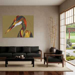 Crane Bronze Geometric — Crane Bronze Geometric Japanese Garden Land 100